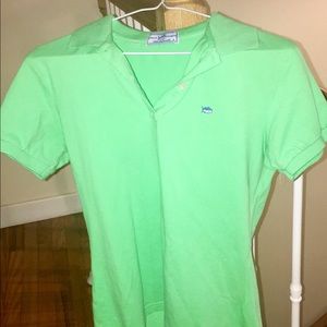 Southern Tide Green Collared Shirt